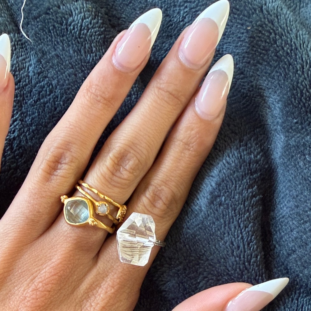 Silver Crystal ring